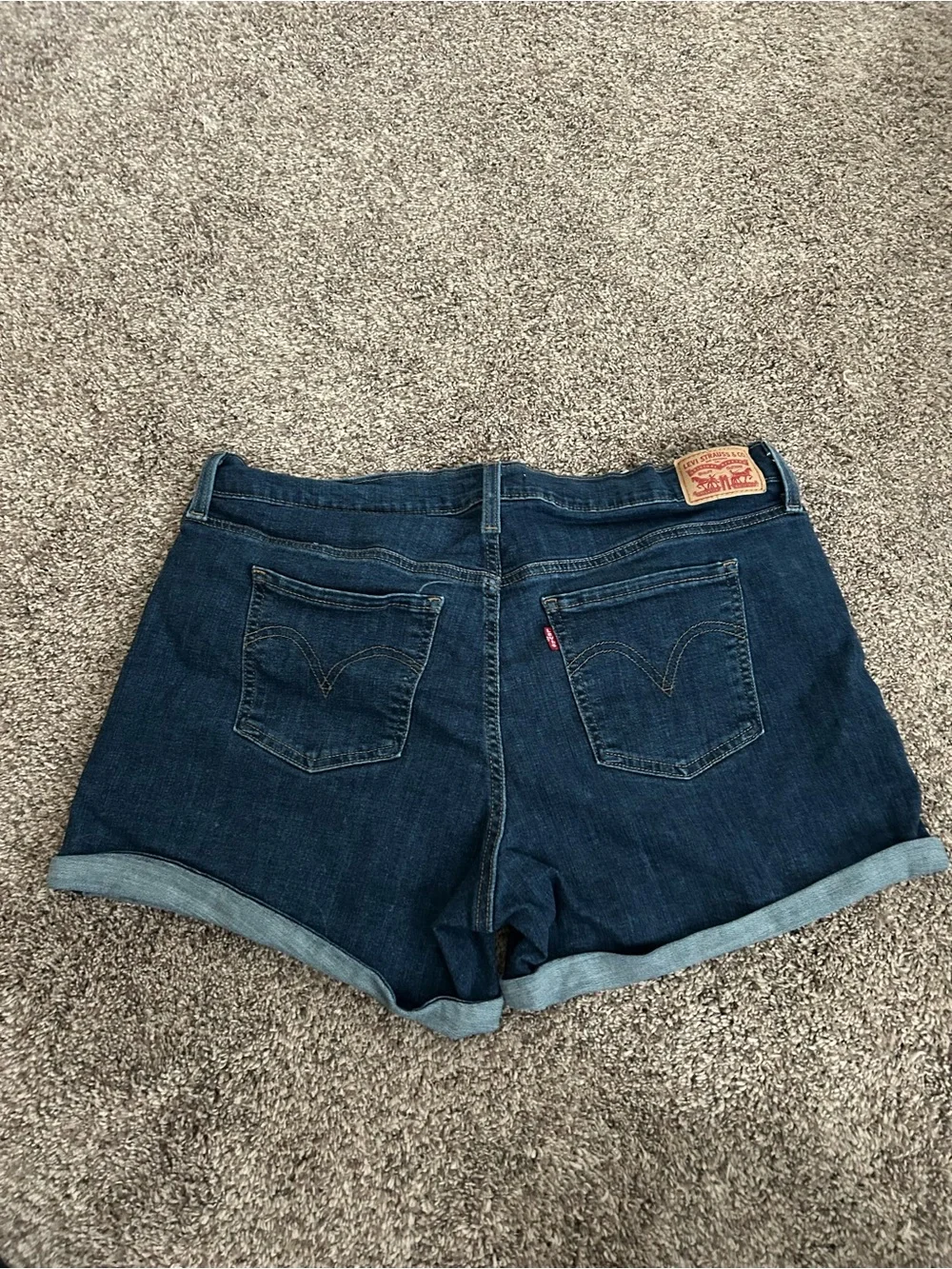 Levi's Dark Blue Denim Jean Shorts